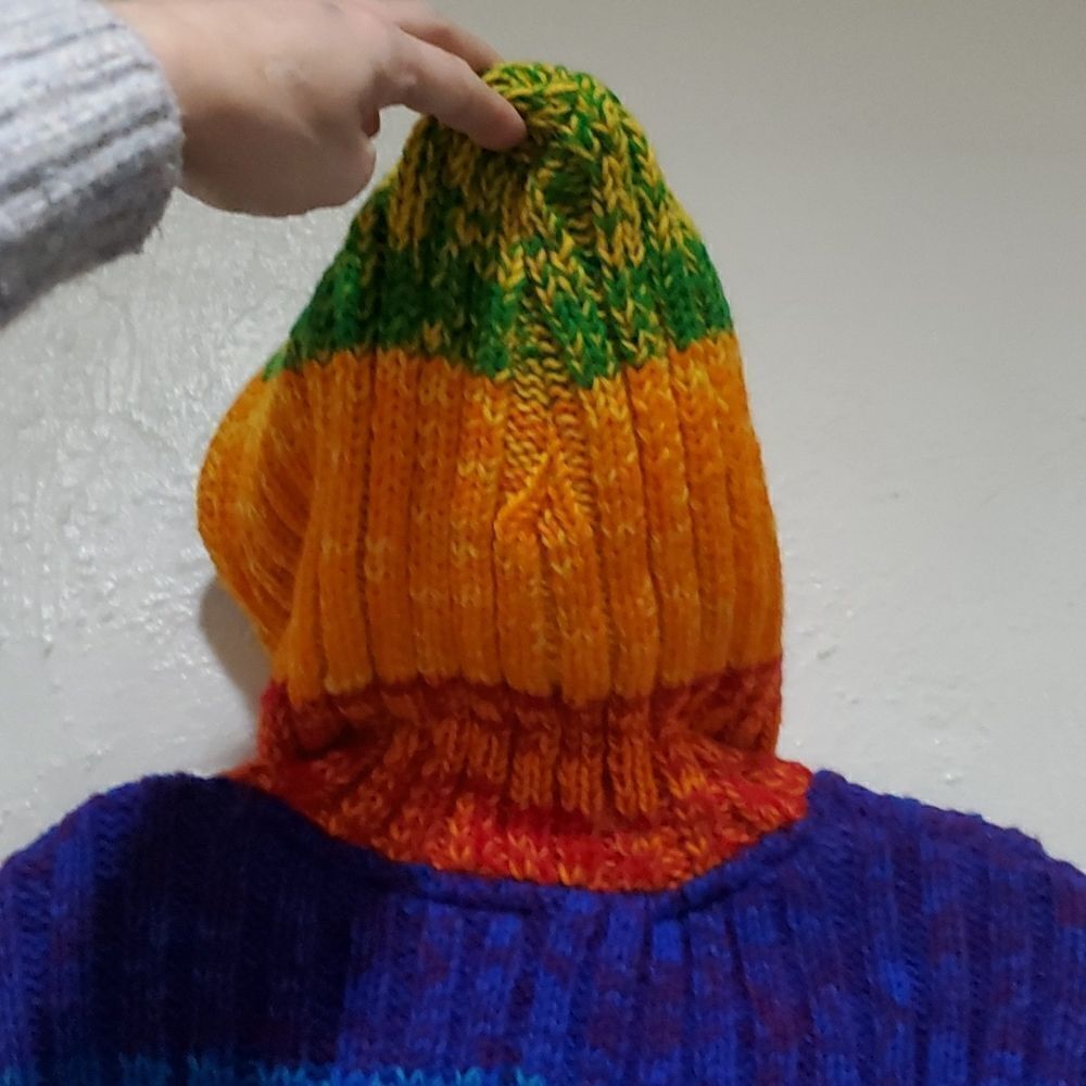 Kyber 100% Wool Rainbow Coat - Picture 9 of 16